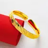 Loja Dourada Mesmo Estilo Céu Estrelado Dragão e Fênix Pulseira Aberta para Mulheres, Cor Duradoura, Joia Pulseira Versátil da Moda Atacado