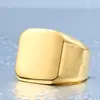 Acero Guerrero joyería al por mayor nórdico simple titanio acero superficie lisa finamente pulido anillo cuadrado pulsera para hombre