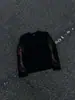 Europeu e Americano Transfronteiriço Hip-Hop Casual Rap Estilo Hip-Hop Versátil Preto Clássico Tendência Venda Quente Camiseta de Manga Longa