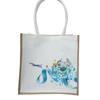Bolsa de lino creativa con viento, moda, portátil, de lino, para compras, regalo, publicidad, tridimensional, de lino, bolsa tote amarilla, suministro