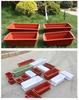 Maceta rectangular de plástico para balcón, maceta para cultivo de flores, fresas, verduras de hoja verde, maceta larga, maceta gruesa Hollon.