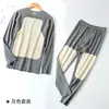 Traje de ropa interior térmica de terciopelo para hombre 2023 Invierno con forro polar engrosado sin costuras a prueba de frío ropa de otoño traje de pantalones largos