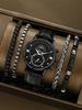 Reloj de Hombre Transfronterizo Nuevo Trendy Creativo de Aleación Personalizado con Dial de Engranajes Estilo Coreano para Estudiante Deportivo con Pulsera Traje