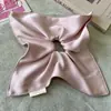 Novo Lenço Quadrado de Cetim Coreano e Japonês Scrunchie para Mulheres, Acessório de Prendedor de Cabelo Grande Estilo Coreano de Alta Qualidade