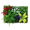 Pared de Plantas de Césped Artificial Decoración de Pared para Entrada Césped Artificial de Plástico Milán Plantas Verdes Artificiales Pared de Flores de Fondo