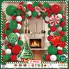Set de Globos Navideños Transfronterizos al por Mayor Muletas Caramelo Reno Hombre de Jengibre Guirnalda Arco Nuevo Fiesta Amazon