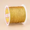 Novo rolo pequeno de fio dourado e prateado para tecelagem DIY artesanal, bordado, pulseira, cordão de mão, ensaio de miçangas e acessórios de joias
