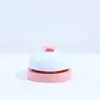Campana de metal para responder, juguete para juegos de mesa, campana de servicio de pulsación manual, campana de palmada manual para entrenamiento y llamada de mascotas