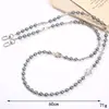 Joyería Zhuzui Nueva Cadena Cruzada de Perlas ABS Hecha a Mano con Cuentas Cadena para Teléfono Móvil Correa para Teléfono Móvil Cadena de Bolso de Hombro
