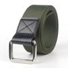 Cinturón clásico de lona de doble argolla para hombre, versión coreana juvenil, deportivo casual, nuevo, al por mayor, para estudiantes