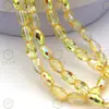 Cuentas Largas de Arroz Transparentes Facetadas Brillantes K9 de 6 mm de Gama Alta, Cuentas de Oliva, Cuentas de Vidrio de Cristal de Tambor de Cintura, Accesorios para Joyería con Cuentas