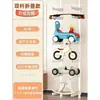 Estante de Almacenamiento para Coches de Juguete Infantiles Sala de Estar Hogar de Pie Sin Taladro Estante para Patineta Bicicleta