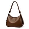 Popular Transfronterizo Bolso de Axila de Cuero Suave de Alta Gama para Mujer Nuevo Bolso Cruzado Versátil de Gran Capacidad Bolso para Madre de Mediana Edad