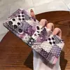 Capa de Celular Romântica Francesa Roxa Patchwork Retrô Rosa S25Ultra Capa Protetora Personalizada GalaxyS26+