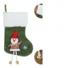 Calcetines de Peluche Navideños Bolsa de Regalo Tamaño Mediano Campanas en la Pierna Colgantes Adorno de Calcetín Navideño Adorno para Árbol de Navidad Decoración