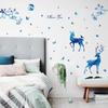 Sk9181 Ciervo Luz de Estrella Azul Estilo Escandinavo Moderno Sala de Estar Porche Dormitorio Decoración Pared Fondo TV Adhesivo de Pared