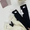 Meias Magnéticas para Mulheres, Meias em Alta no Tiktok, Estilo Celebridade da Internet de Verão, Meias 3D Peculiares e Únicas, Meias Finas Empilhadas