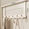 Colgador detrás de la puerta perchero de puerta montado en puerta estante colgante elevado gancho para ropa sin perforación perchero para puerta de dormitorio parte trasera de la puerta estante de almacenamiento de ropa