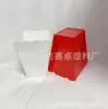 Cubeta de palomitas de maíz a rayas rojas y blancas, caja de snacks para fiestas de plástico PP, caja cuadrada para fiestas con logo imprimible