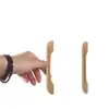 Manijas de Puerta de Gabinete y Cajón de Madera Maciza Estilo Chino Minimalista Madera de Haya Nogal Negro Manijas para Puertas de Armario Gabinetes de Zapatos Gabinetes Muebles
