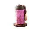 Taza de Titanio Puro, Taza de Café de Aspecto Elegante, Taza Portátil, Taza con Doble Popote para Beber, Taza Portátil de Titanio, Taza Termo de Titanio 100%