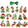 Novo Produto Transfronteiriço Tema Natal Grinch Festa Enfeites Pendurados Enfeites Pendentes para Árvore de Natal Pendurado de Natal