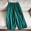 2026 Tela de Algodón que Cambia de Color Nuevo Estilo Chino Pantalones Linterna Pantalones Globo Pantalones de Abuela Pantalones Cortos para Mujer Venta al por Mayor H12EK66060