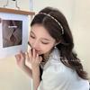 Diadema con lazo de perlas de alta calidad para mujer, diadema con pinza para el cabello de hada Mori de verano, para celebridades de Internet 2022, nueva