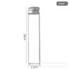 Tapa de Aluminio con Rosca de 22 mm Botella de Tubo de Ensayo de Vidrio Borosilicatado Botella de los Deseos Botella a la Deriva Vial Cilíndrico para Subenvasado