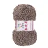 Bola de lana de 100 g con bucle de terciopelo para tejer a mano, ideal para hacer gorros, bufandas y muñecas.