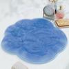 Almohadilla Exfoliante para Pies para Lavar los Pies, Cepillo de Baño para Pies para Eliminar la Piel Muerta, Exfoliante de Espalda Grande Antideslizante para Perezosos con Ventosa