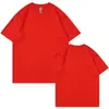 Camisetas Masculinas e Femininas 100% Algodão Puro 220g Manga Curta, Mesmo Estilo, Gola Redonda, Casual, Soltas, Cor Sólida, Versáteis, Podem Ser Personalizadas com Logo