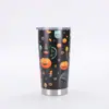 Taza de coche navideña transfronteriza de 20 oz taza de coche para estudiante deportiva termo portátil taza de cerveza con patrón de impresión 3D