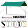 Tenda Toldo para Acampamento ao Ar Livre com Revestimento Prateado, Grande Toldo Hexagonal para Piquenique com Proteção Solar Prateada