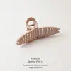 Pinza Elegante de Color Caqui Estilo Francés con Garras Grandes para Mujer, Pinza Versátil Morada Lila para la Parte Trasera de la Cabeza