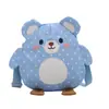 Bolsa Infantil Urso de Bolinhas Desenho Animado Fofo Estilo Nicho para Ir ao Trabalho Mochila para Meninos e Meninas Bolsa Transversal de Ombro Único da Moda