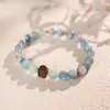 Pulsera de Cristal con Perlas de Cristal Natural Optimizada Pulsera Versátil de Nicho Joyería de Moda de Lujo Ligero Venta al por Mayor para Mujeres