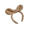 Faixa de Cabelo com Orelhas de Coelho de Pelúcia Faixa para Lavar o Rosto Feminina Grampo de Celebridade da Internet Acessórios de Cabelo High Cute Brincalhões