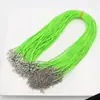 Collar de Cuerda Encerada Coreana de 1.5mm y 45cm Cadena de Extensión con Cierre de Langosta Cuerda Accesorios Hechos a Mano para DIY Venta Caliente Transfronteriza
