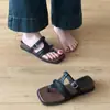 Primer Encuentro con las Chanclas de Cuña de Suela Gruesa para Mujer, Nuevo Modelo Verano 2026, Perfectas para Usar con Faldas en la Playa