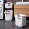 Cesta Portátil para Ropa Sucia para Almacenamiento de Ropa Sucia Cubo Cesta de Lavandería Hogar Montada en Pared Plegable Baño Baño