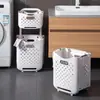 Zecheng Cesta para Ropa Sucia Hogar Baño Inodoro Cesta para Ropa Sucia Estante de Almacenamiento Cubo de Lavandería Cesta de Almacenamiento Cesta para Ropa Sucia