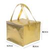 Bolsa Aislante para Pastel de Tela No Tejida Laminada a Registro Impermeable Refrigerada con Velcro Bolsa para Lonchera Bolsa Conserva Frescura Bolsa de Hielo Para Llevar Bebida Fría