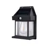 Lâmpada de tungstênio solar transfronteiriça lâmpada de jardim externa escura automática brilhante iluminação de jardim de villa lâmpada de parede com indução de corpo humano
