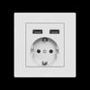 Enchufe interruptor de comercio exterior estilo europeo transfronterizo estándar británico 146 doble 13A panel universal multi-tres orificios con USB enchufe alemán