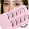 Pestañas Postizas Enteras Naimei de Una Pieza con Tallo Duro Tallo Transparente Estilo Natural COS Maquillaje Tailandés Pequeño Demonio Principiante Diario