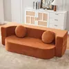 Sofá-cama retrô com compressão a vácuo para sala de estar de apartamento pequeno, quarto de apartamento, sofá modular preguiçoso dobrável de dupla finalidade para lazer