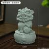 Estilo chinês Dança do leão Areia Verde Ornamentos de pedra Turismo Cultural e Criativo Presentes Comemorativos Chá de mesa Chá Ornamentos Pet Estátua do leão Ornamentos