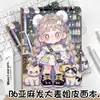 Cuaderno de Página para Colorear B6 de Prima Mayor de Pelo de Lino Cuaderno con Tapa Suave de Dibujos Animados Moderno Genial Planificador de Alto Valor para Estudiante