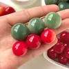 Contas soltas de tamanho grande de raiz de Bodhi Yinpi verde para fazer pulseiras, contas redondas de 20 mm para contas de oração budista DIY e artesanato cultural